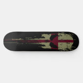 Skateboard Angleterre Crâne Grunge (Horz)