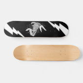 Skateboard Animal White Silhouette - Crocodile (Horz)