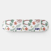 Skateboard Animaux tropicaux sans soudure motif macaw et sing (Horz)