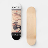 Skateboard Anime Angel Devil Deck, Room Wall Art (Recto)