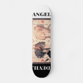 Skateboard Anime Angel Devil Deck, Room Wall Art (Recto)