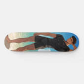 Skateboard Anime Boy sur la plage (Horz)
