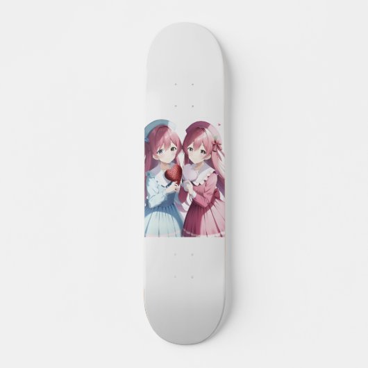 Skateboard Anime coeur Saint Valentin (Devant)