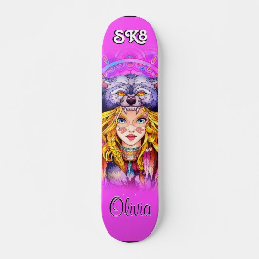 Skateboard Anime fille (Devant)