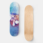 Skateboard Anime garçon fille couple amour cool (Recto)
