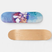 Skateboard Anime garçon fille couple amour cool (Horz)