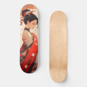 Skateboard Anime Girl Geisha (Recto)