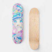 Skateboard Anime Girl Remix Skate Deck (Recto)