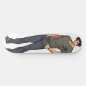 Skateboard Anime Man Handsome Zaddy (Horz)