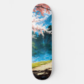 Skateboard Anime natural landscape (Recto)
