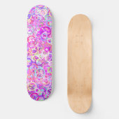 Skateboard Anneaux de couleur - Roses et plus (Recto)