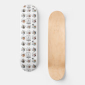 Skateboard Anniversaire de Fils 8 Collage de Photos Typograph (Recto)