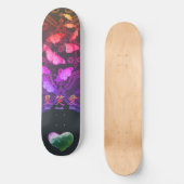 SKATEBOARD ANTIQUE LACE, BUTTERFLITS ET UN COEUR (Recto)