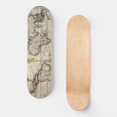 Skateboard Antique vieille carte inspirée (4) (Recto)