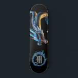 Skateboard *~* AP88 Bouche de dragon métallique élémentaire b<br><div class="desc">(Code de recherche AP88 pour trouver des articles similaires ) Transfert facile vers d'autres produits Zazzle. DRAGON Élément Élémentaire avec ANNEAU de FEU / FLAMES / FLAME et MONOGRAMME INITIAL pour votre nom - Conserver ou modifier ou supprimer le texte. Cette Fierce Popular skateboard de tendance chinoise style personnalisé pro...</div>