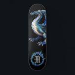 Skateboard *~* AP88 Feu de dragon métallique élémentaire<br><div class="desc">(Code de recherche AP88 pour trouver des articles similaires ) Transfert facile vers d'autres produits Zazzle. DRAGON Élément Élémentaire avec ANNEAU de FEU / FLAMES / FLAME et MONOGRAMME INITIAL pour votre nom - Conserver ou modifier ou supprimer le texte. Cette Fierce Popular skateboard de tendance chinoise style personnalisé pro...</div>