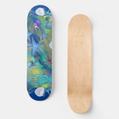 Skateboard Appel de Sea Marine Life Blue Ocean Starfish (Recto)