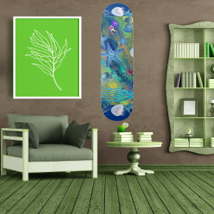 Skateboard Appel de Sea Marine Life Blue Ocean Starfish