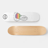 Skateboard Apple design with snake (Horz)