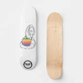 Skateboard Apple design with snake (Recto)