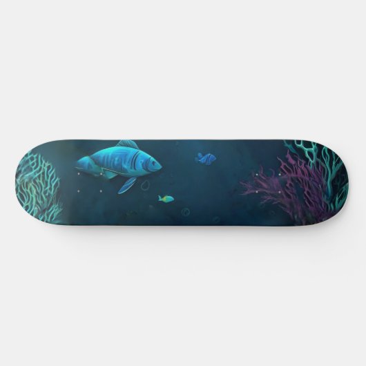 Skateboard Aqua (Horz)