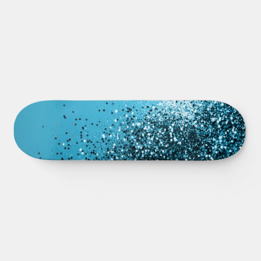 Skateboard Aqua Blue OCEAN Glitter #1 (Horz)
