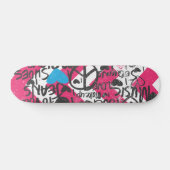 Skateboard Aqua de graffiti (Horz)