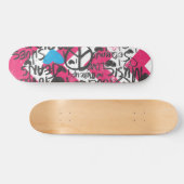 Skateboard Aqua de graffiti (Horz)