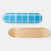 Skateboard Aqua de plaid (Horz)