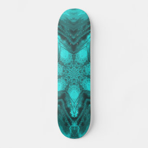 Skateboard Aqua Star Kaleidoscope