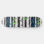 Skateboard Aquarelle Aspen Trees (Horz)