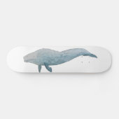 Skateboard Aquarelle Baleine bleue (Horz)