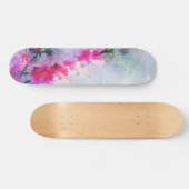 Skateboard Aquarelle Cherry Blossom (Horz)