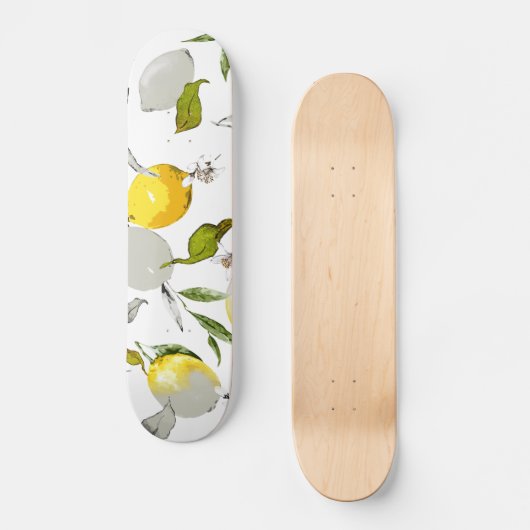 Skateboard Aquarelle citrons 20 (Recto)