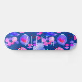 Skateboard Aquarelle d'art moderne moderne et moderne ton nom (Horz)