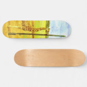 Skateboard Aquarelle de Giraffe, (Horz)