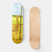 Skateboard Aquarelle de Giraffe, (Recto)