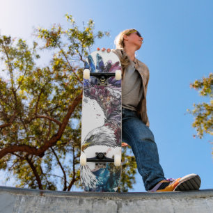 Skateboard Aquarelle de Mountain Majesty Eagle