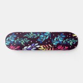Skateboard Aquarelle Florale (Horz)