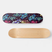 Skateboard Aquarelle Florale (Horz)