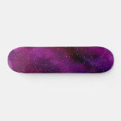 Skateboard Aquarelle Galaxies rose violet (Horz)