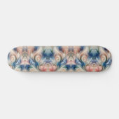 Skateboard Aquarelle Imaginaire Floral Romantique Motif (Horz)