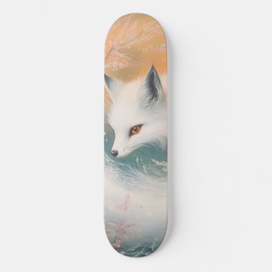 Skateboard Aquarelle Mystic Bloom Spring Fox (Recto)