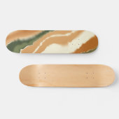 Skateboard Aquarelle naturelle Abstraite (Horz)