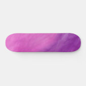 Skateboard Aquarelle personnalisée violet et rose (Horz)