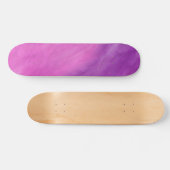 Skateboard Aquarelle personnalisée violet et rose (Horz)