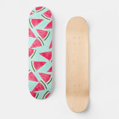 Skateboard Aquarelle Pink Green Watermelon Triangles (Recto)
