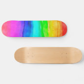 Skateboard Aquarelle Rainbow (Horz)
