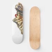 Skateboard Aquarelle Retro Misty Mountain (Recto)