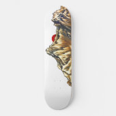 Skateboard Aquarelle Retro Misty Mountain (Recto)